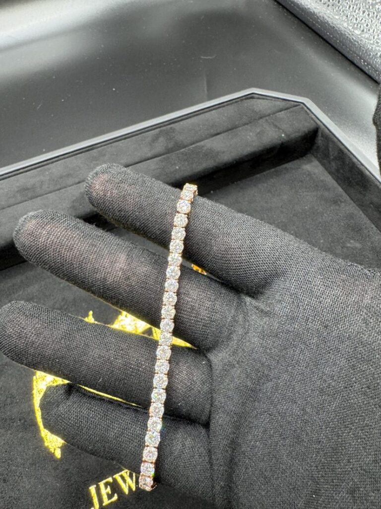 9ct Rose Gold Tennis Bracelet (30 pointer)