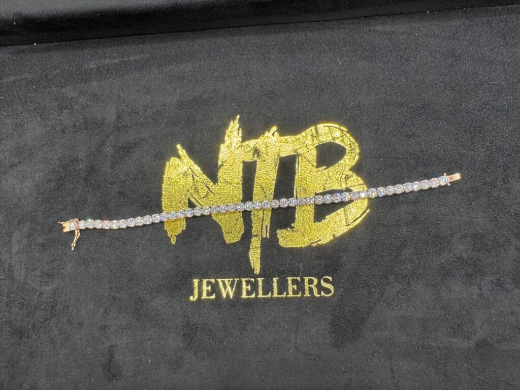 9ct Rose Gold Tennis Bracelet (30 pointer), view 2